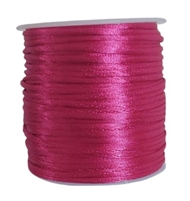 50 m. pink satin tråd - 2 mm.